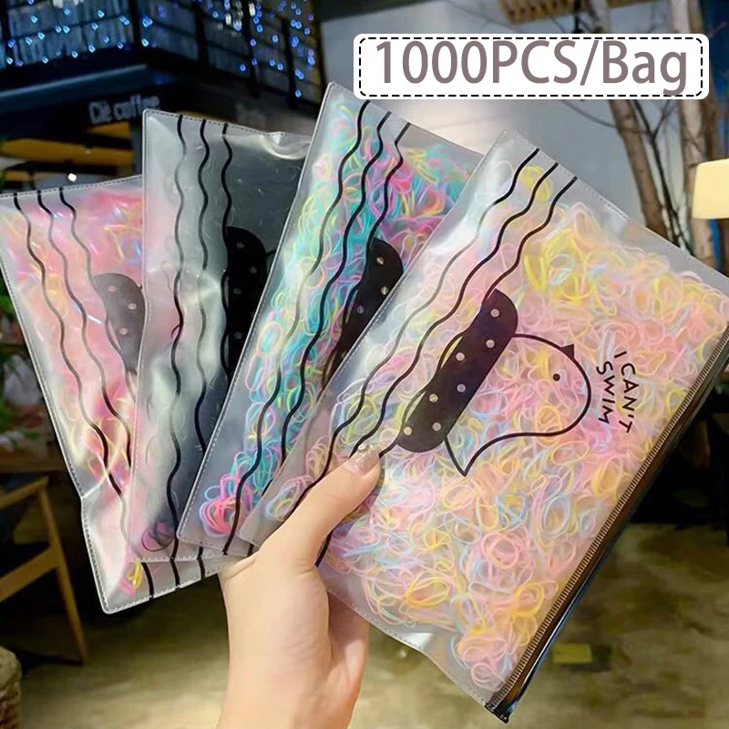 

1000 шт., эластичные резинки для волос