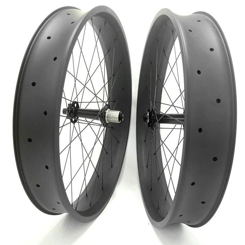 26er fatbike диск Углеродные колеса 100x25 мм бескамерные велосипедные powerway M74 150x15 197x12