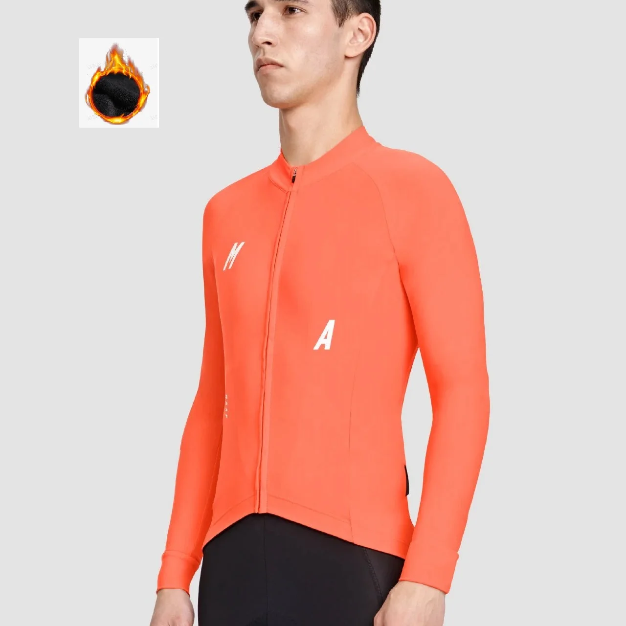 

MAAP Winter LS Cycling jersey thermal fleece Bicycle Race Clothing Keep warm and wick away sweat Road Bike Rading Clothes