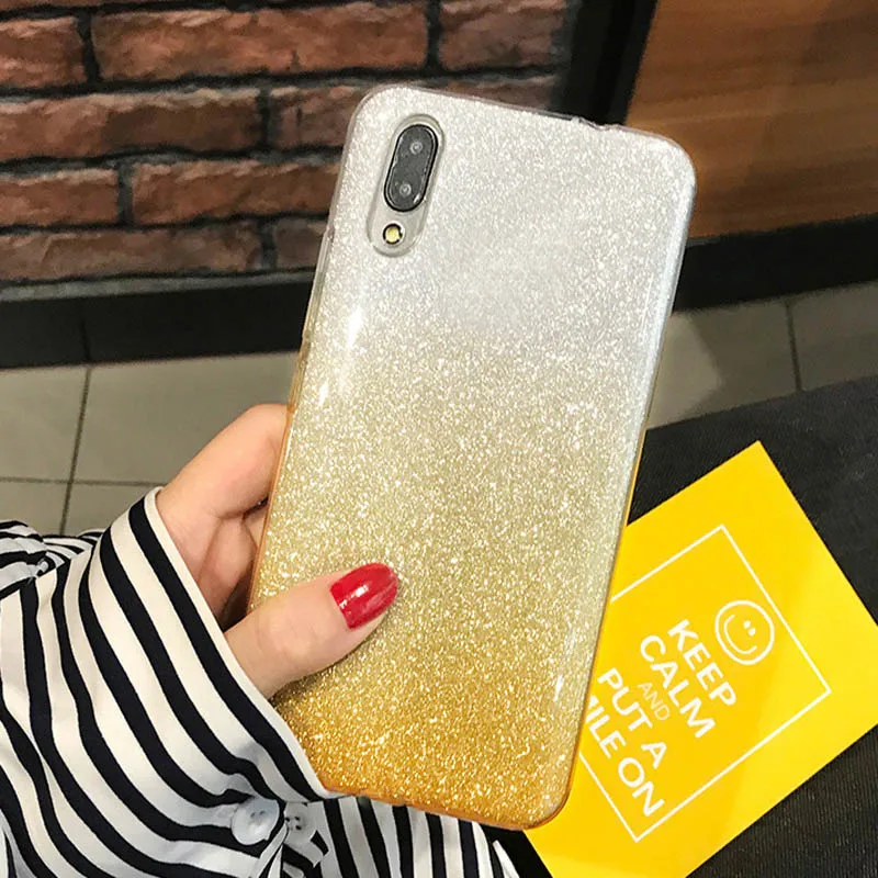 Блестящий градиентный чехол для Samsung Galaxy S5 S6 S7 edge S8 S9 Plus Note 8 A3 A5 2016 J3 J5 J7 Neo 2017 J2 Pro Prime