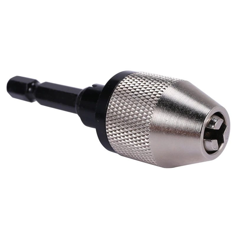 

3Pcs Keyless Drill Chuck Conversion Tool Set with 1/4 Inch Hex Shank,Quick Release Adapter Converter for Electric Grinde