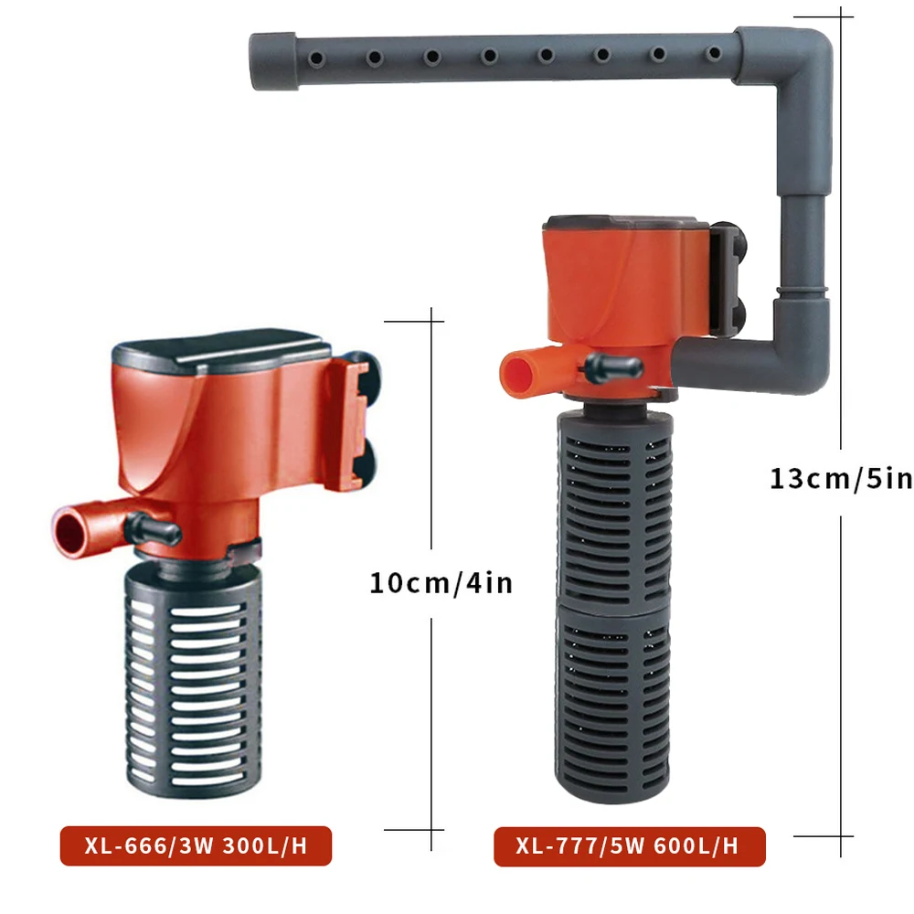 3 в 1 Аквариум Внутренний фильтр кислородный погружной насос помогает