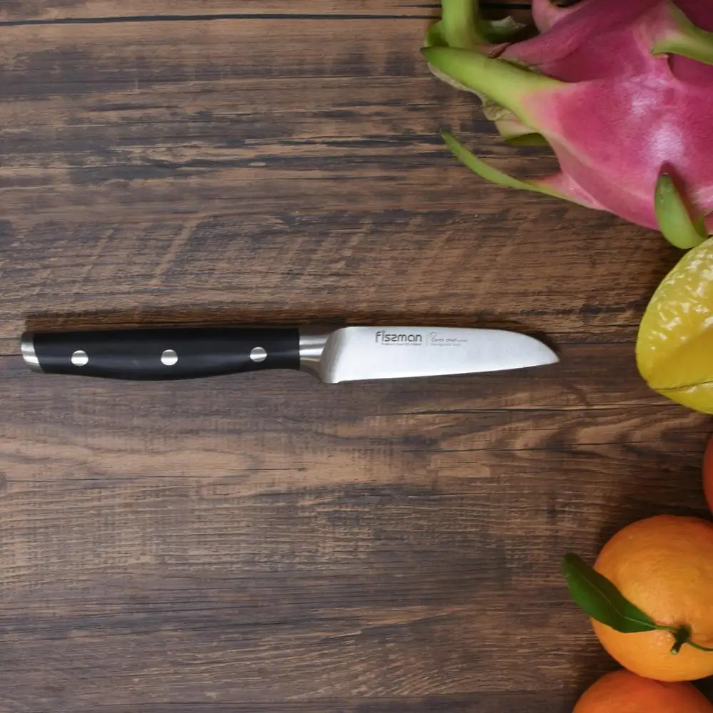 Нож для чистки овощей FISSMAN 3 5 дюйма Demi серия шеф повара немецкие стальные кухонные