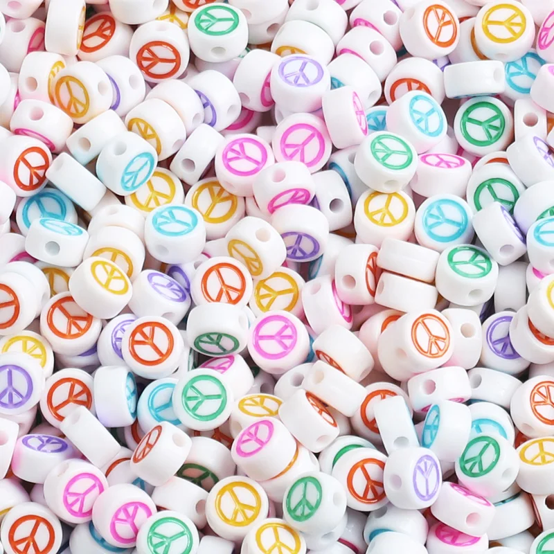 

Letter Acrylic Beads Mixed Colorful Round Flat Alphabet Loose Spacer Beads For Jewelry Making Handmade DIY Bracelet Necklace