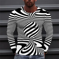 personality men t shirts 3d swirl digital printing men top spring autumn o neck t shirt long sleeve blouse s 5xl male pullover