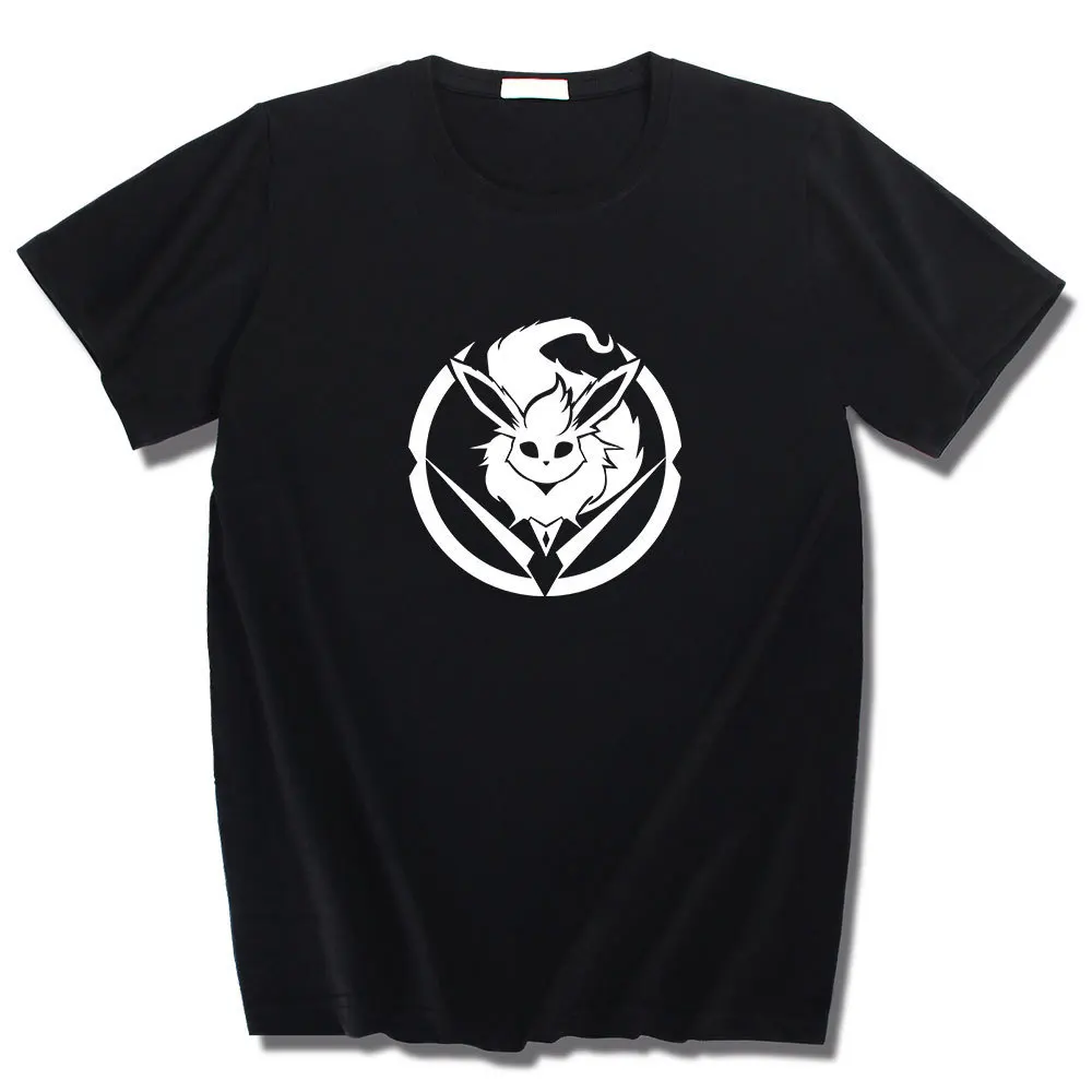 Футболка с принтом покемона для мужчин и женщин готическая одежда в стиле