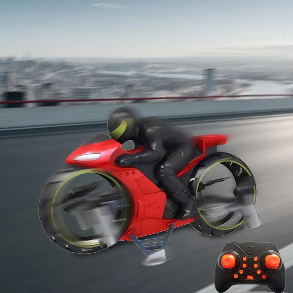 Два в одном пульт дистанционного управления игрушка RC Мотоцикл Земля и воздух