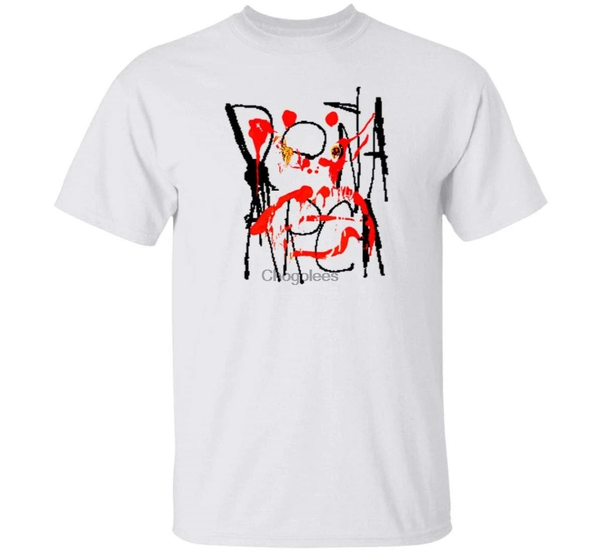 Белая футболка с разрезом Arca Merch Streamelements Rip