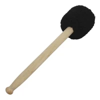 bass drum mallet timpani stick w wool felt head and wood hand grip 41cm long black