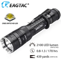 eagtac t25c2 pro 2100 lumens tactical led flashlight free 18650 for hunting replaceable module ir uv green red torch multi mode