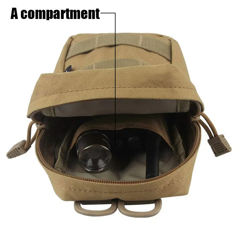 2pcs tactical molle accessory pouch edc utility bag gadget gear pack military vest waist pack outdoor airsoft phone organizer free global shipping