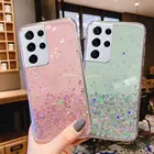 Задняя крышка для SAMSUNG Galaxy S8 S9 S10 S10E S20 FE S21 S30 PLUS Ultra Fan Edition, роскошный блестящий чехол для телефона SAMSUNG