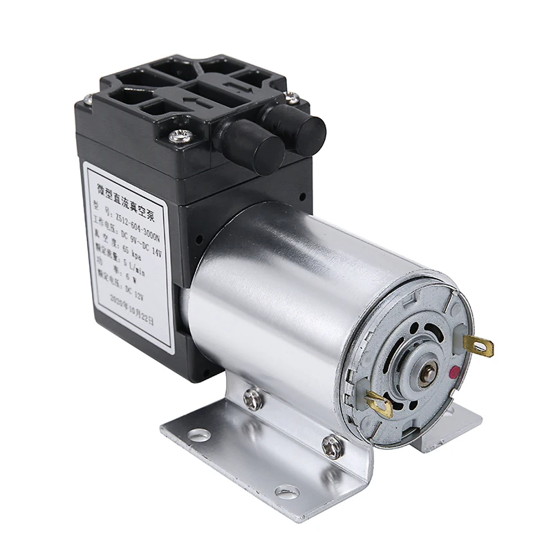 

1pc DC 12V 6W Mini Vacuum Pump 5L/min High Pressure Suction Diaphragm Pumps with Holder Mayitr