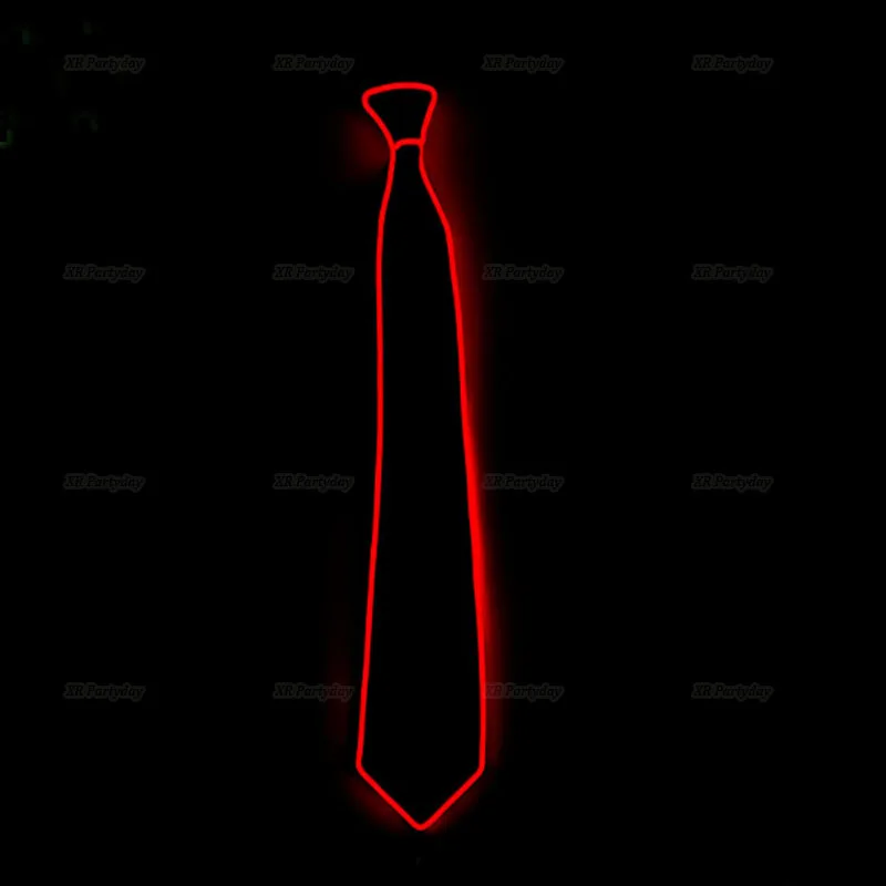 red tie Танцор джаза сувениры проволочная светящаяся полоска Кепка джентльмена привлекательная сумасшедшая Светодиодная лента неоновая шляпа как вечерние подарки на Рождество - Цвет: red tie