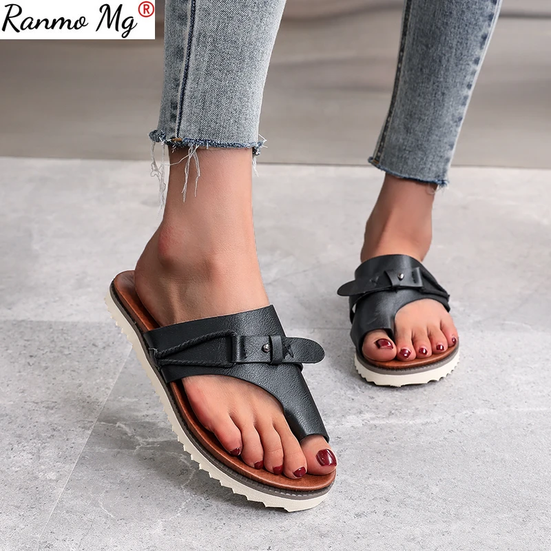 

Женские римские шлепанцы на плоской подошве, повседневные сланцы, большие размеры 35-43, лето 2021