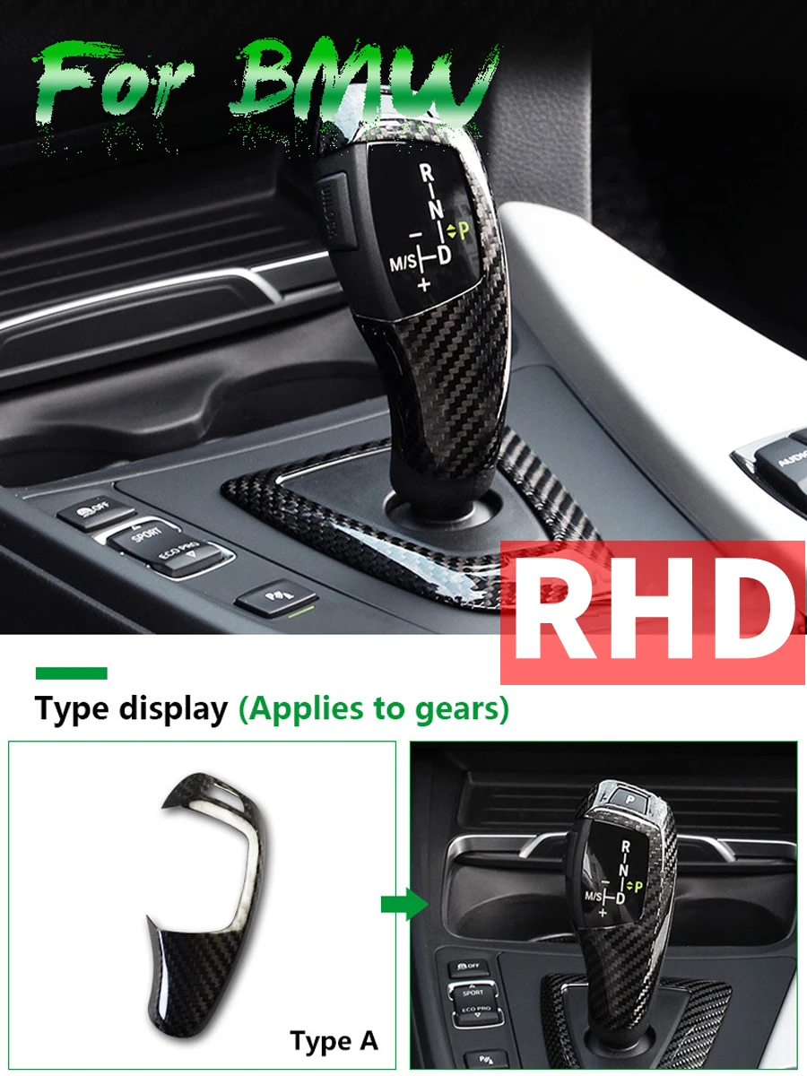 Стайлинг автомобиля RHD Правая Ручка водитель реальное углеродное волокно