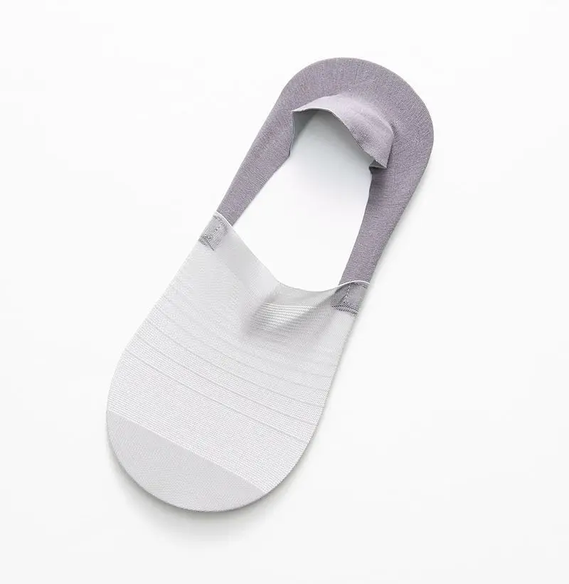 

2022 Summer Mesh Breathable Men's No Show Socks Business Male Invisible Silicone Non-slip Sock Slippers Seamless Boat Sock Sox