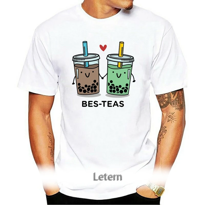 

Brand Men Shirt Bes Teas Besties Best Friends Bubble Tea Boba Cute T Shirt