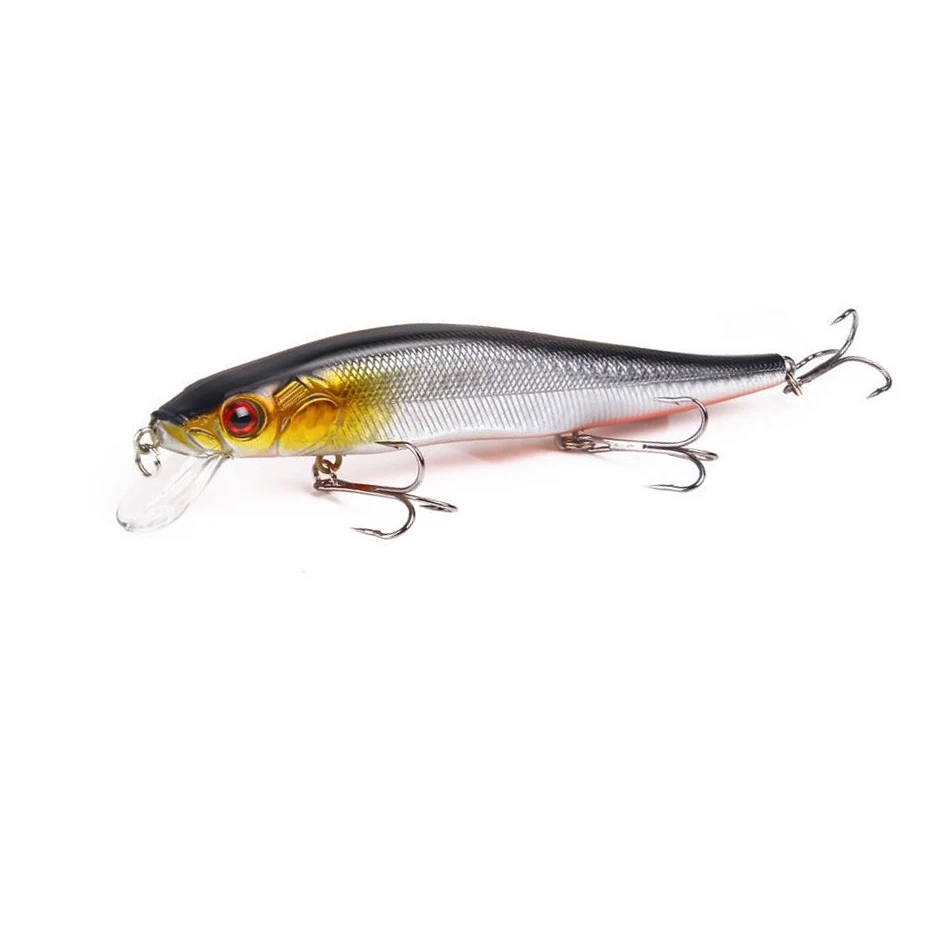 1 Шт. 14 см 23 г Topwater Wobblers 3D Глаза Рыболовные Приманки Минноу Твердые 3 рыболовные