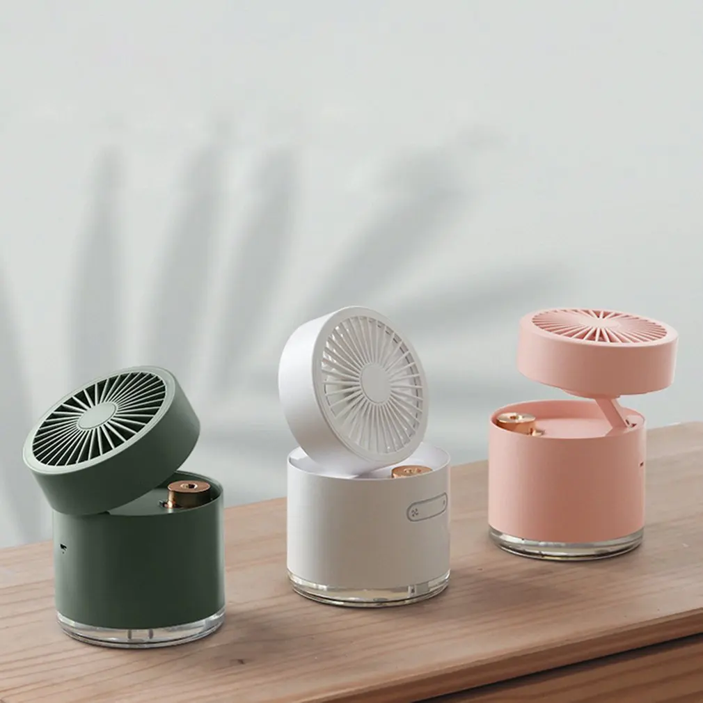 

WT-D22 Mini Desktop Fan Two-in-one Folding Humidifier Fan Usb Charging Spray Fan For Office Dormitory