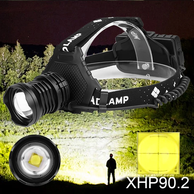 XHP90.2 Led Headlamp Super Bright USB Rechargeable Headlight Xhp7 Xhp50 High Power Head Lamp Torch Use 18650 Battery For camping | Освещение