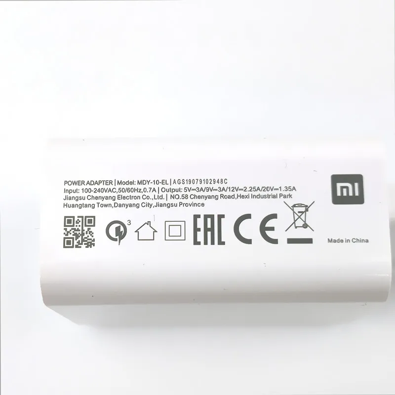Оригинальное быстрое зарядное устройство Xiaomi с турбозарядкой Qc 4 0 Usb кабель для