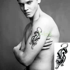 Водостойкие временные татуировочные наклейки Пантеры животные паук волк переноска боди-арта флэш тату искусственная татуировка для мужчин женщин