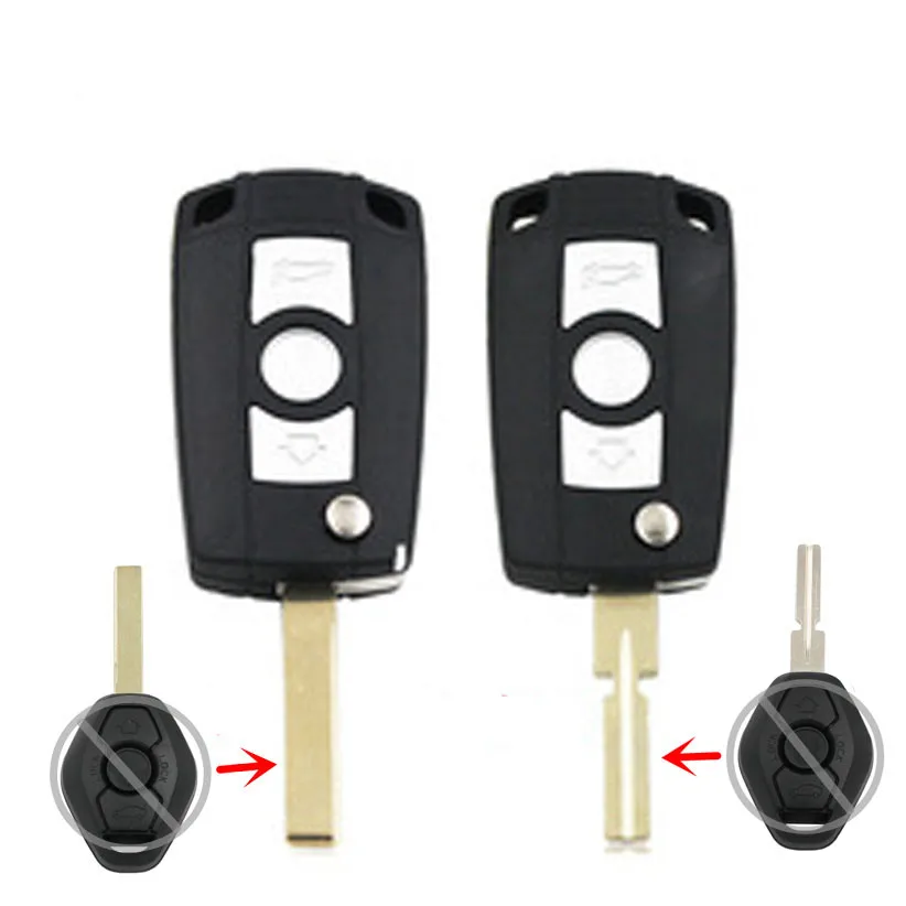 RIOOAK2pcs/лот сменный Корпус Ключа Пустой HU92/HU58 лезвие 3 кнопки дистанционного флип