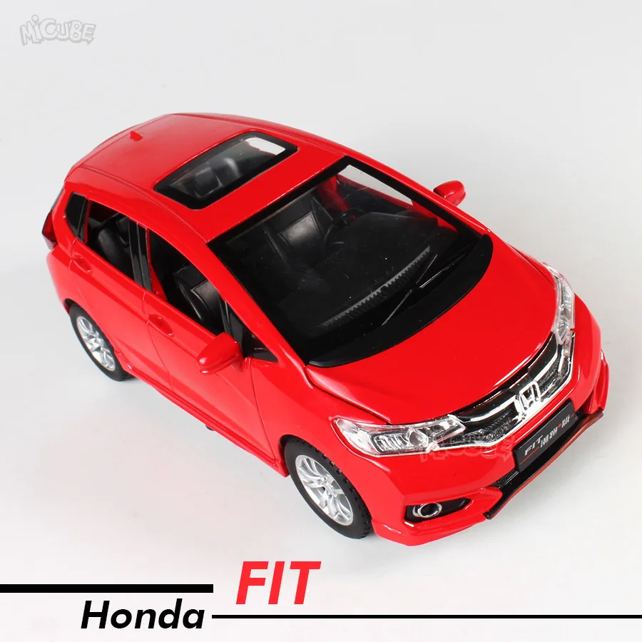 

Hondas Fit Metal Toy 1:32 Alloy Car Diecasts Toy Vehicles Model Car Toys Sunroof Hatchback Pull Back Car For Kids Free Shipping