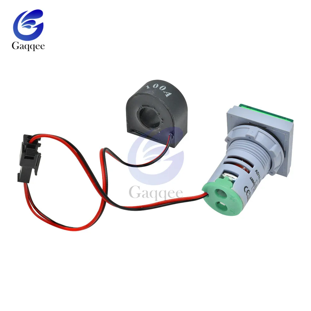 Цифровой вольтметр-Амперметр 3 в 1 вольтметр Гц герц измеритель частоты 22 мм