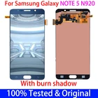 5,7 ''оригинальное с burn-тени ЖК-дисплей для SAMSUNG Galaxy Note 5 Note5 N9200 SM-N920 N920F ЖК-дисплей + сенсорный экран дигитайзер в сборе