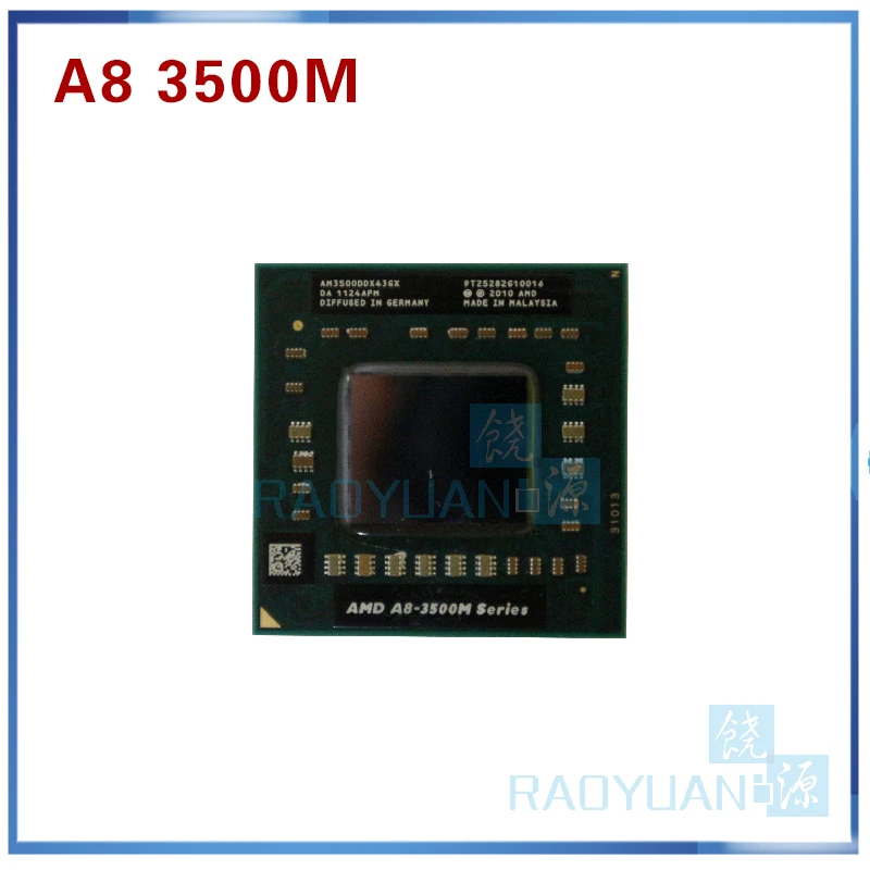 AMD Quad-Core A8-3500M серии 1,5 ГГц/4 м гнездо FS1 A8 3500 м AM3500DDX43GX A8-Series ноутбук Процессор