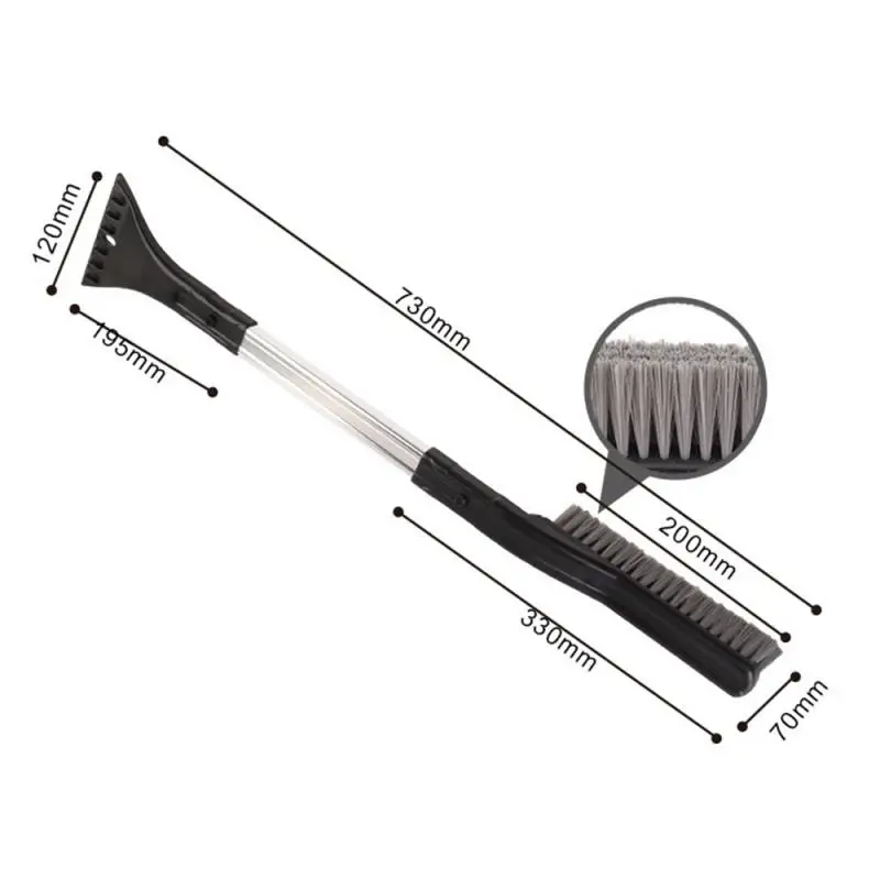 Multifunctional Car Snow Shovel Removable 2 In1 Remover Ice Scraper Cleaning Brush Windshield Deicing Accessories |