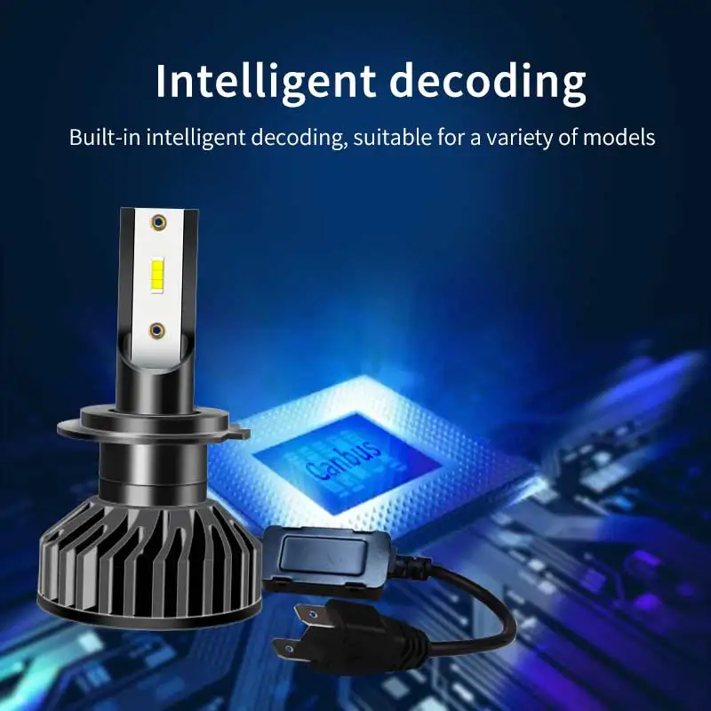 2pcs Car Headlight Bulbs H4 LED Mini bulb Hi Lo Beam Fanless Design 36W Auto Bulb Light 8000lm 6500k lamp IP68 waterproof | Автомобили и