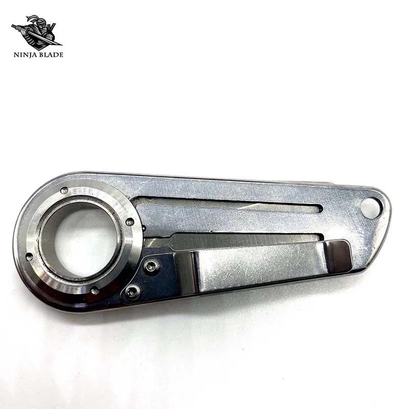 Карманный мини-нож 5cr15mov с лезвием из нержавеющей стали серебра Лев титановым