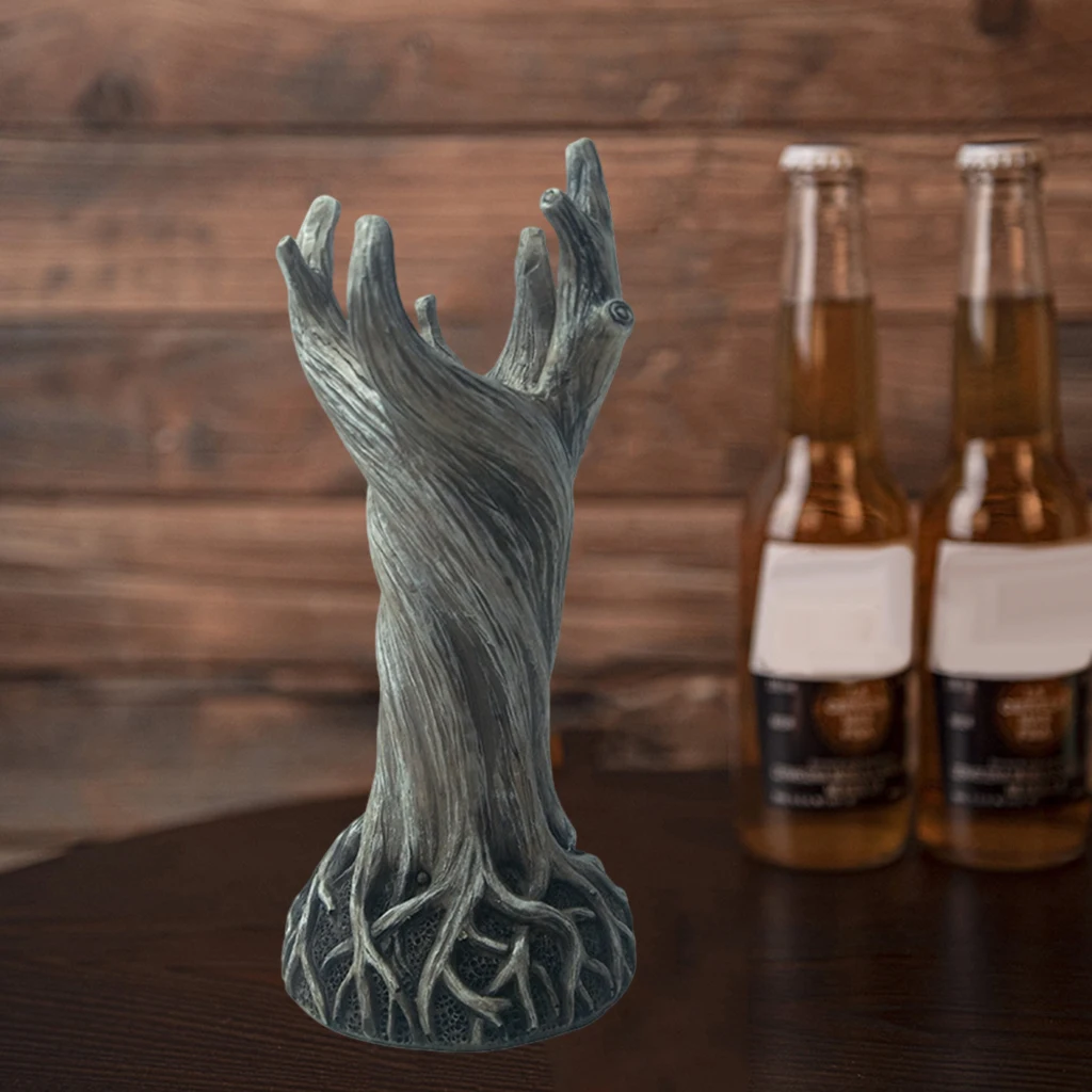 Уникальный пень в форме ваза статуя цветочный горшок, скульптура кафе Шкаф Настенный декор