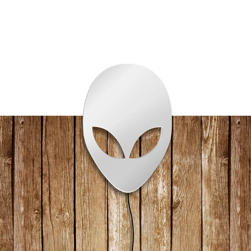 Настенное зеркало с головой инопланетянина домашний Декор современный дизайн