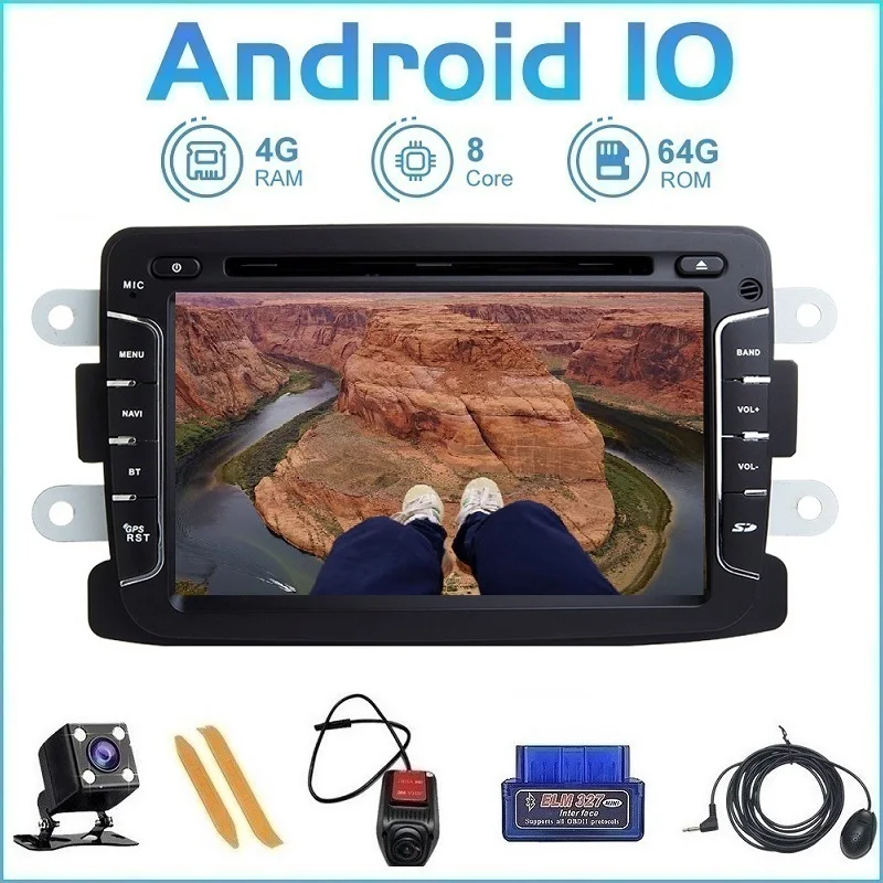 ZLTOOPAI Android 10 для Renault Duster Dacia Logan Sandero Xray 2 авто FM Радио стерео автомобильный