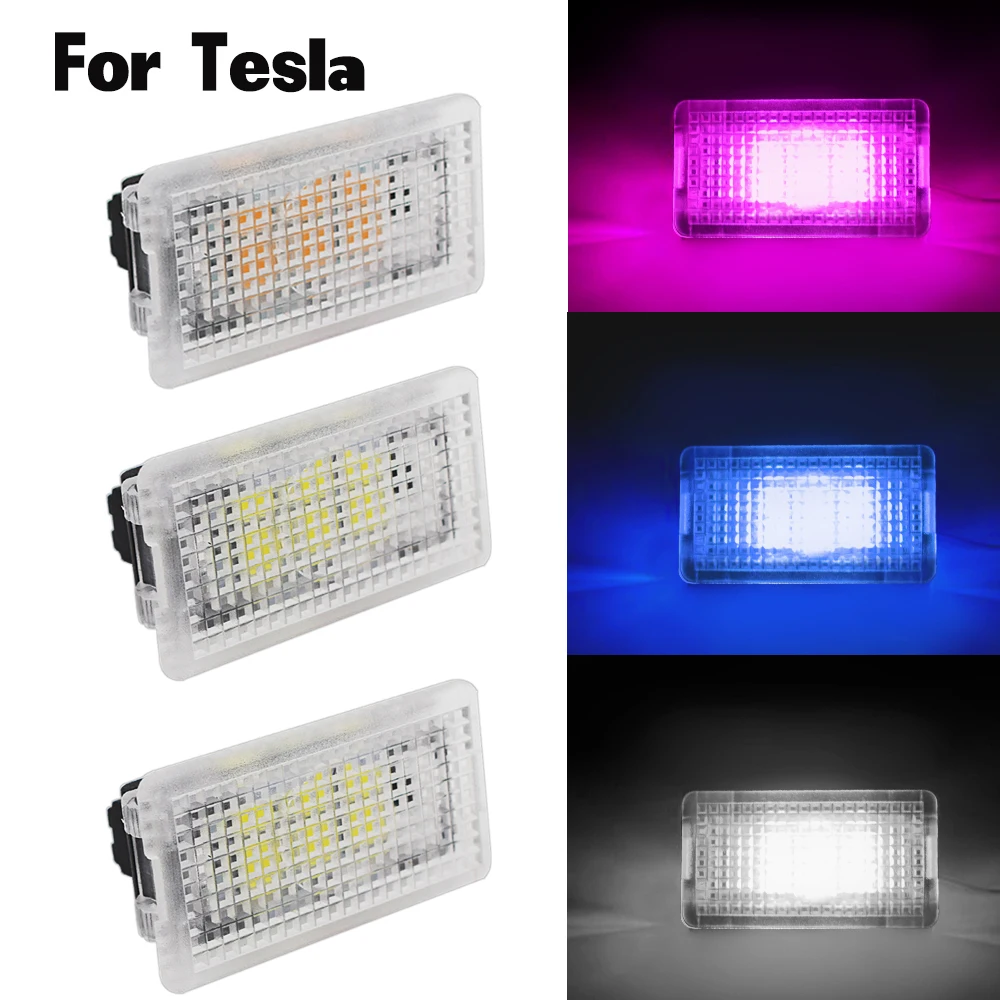 For Tesla Model  X S 3 LED Car Interior Decorative Light Auto Atmosphere Ambient Lamp Trunk Illumination Flashlight Ultra Bright