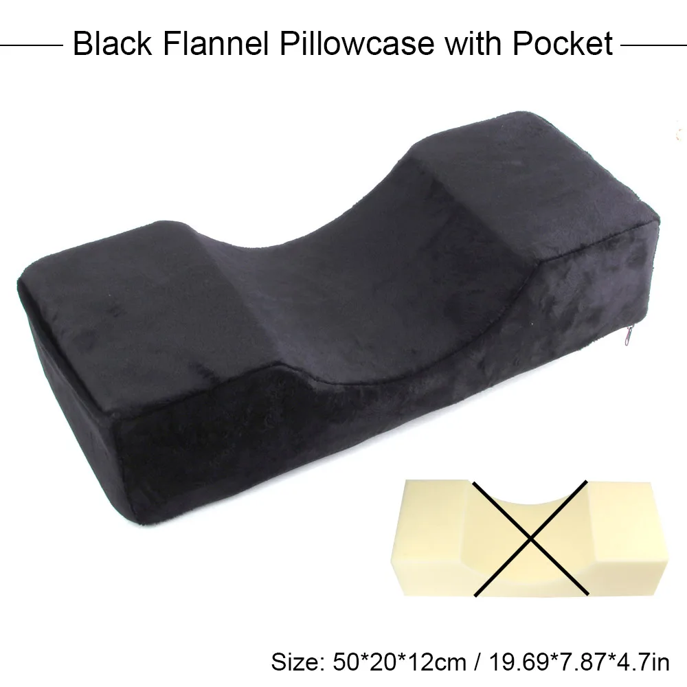 Black Pillowcase Наращивание ресниц пены памяти подушка для шеи ресницы Подушка 1 шт. ресницы покрывало эластичные простыни для наращивание ресниц салон макияж инструменты - Цвет: Black Pillowcase