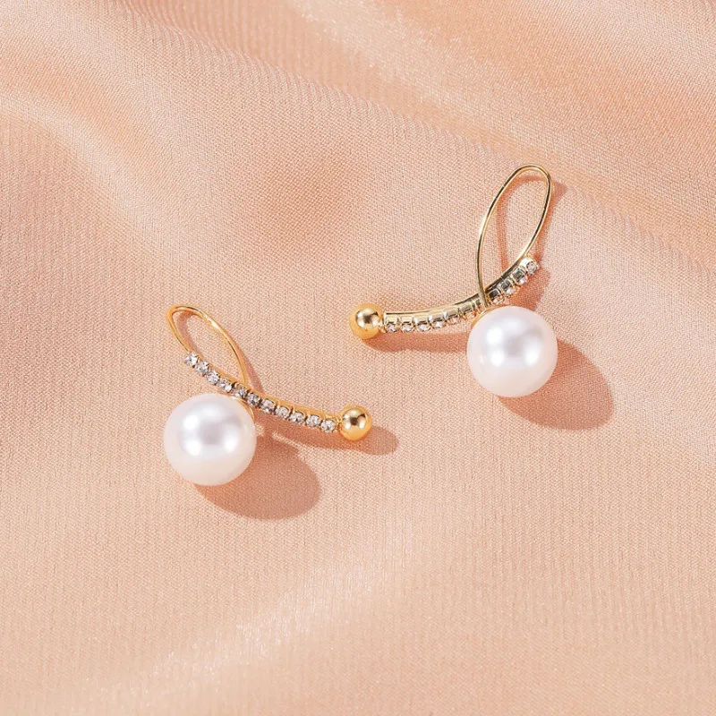

Jewelry Gifts Women New Creative Commuter Pearl Alloy Earrings