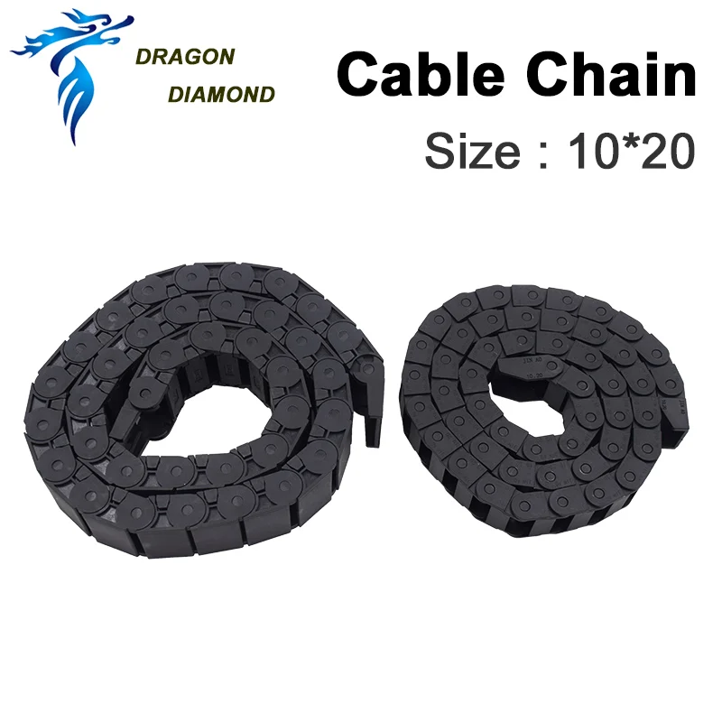 Tank Chain 10 x 20mm Plastic Material Transmission Cable Drag 1 Meter For Laser Machine Mechanical Parts Free Shipping | Инструменты