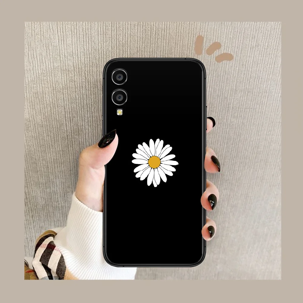 

Daisy flower Phone Case Cover Hull For HUAWEI honor 8 8c 8a 8x 9 9a 9x V10 MATE 10 20 I lite pro black Coque 3D Back Silicone