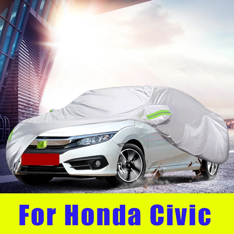 Waterproof full car covers Outdoor Sunshade Dustproof Snow For Honda Civic 2006-2021 Sedan Hatchback Accessories