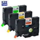 Кассета KZE 12 мм B31 различных цветов ламинированная этикетка, совместимая с лентой этикетка картриджа, tzeB31 для P-touch PT