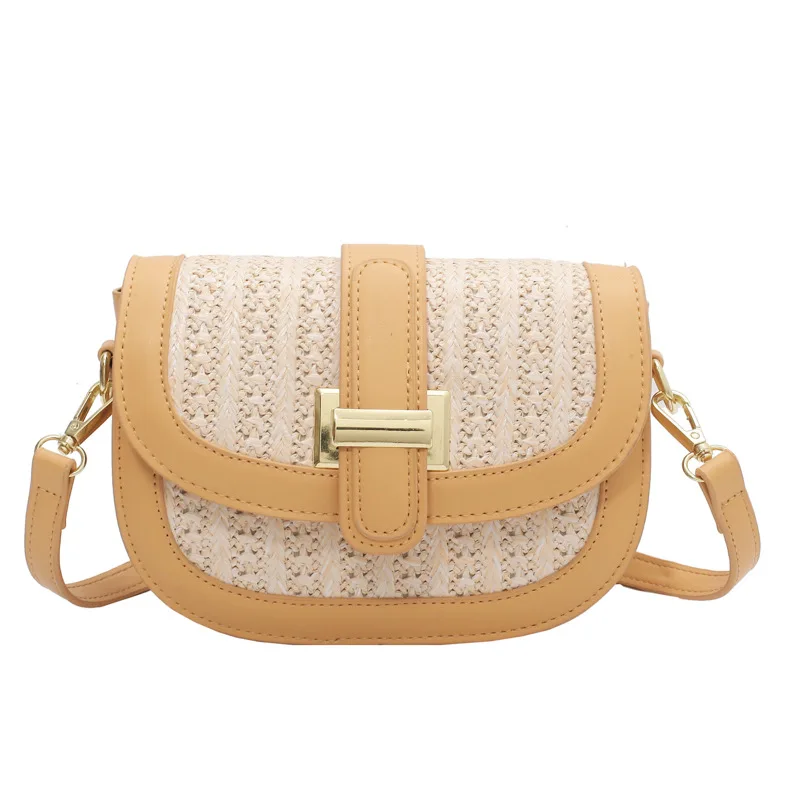 

Summer Woven Saddle Bag Bag Female 2021 New Trendy Early Spring Messenger Bag Shoulder Bag