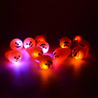 100 Pcs Led Flashing Light Up Glowing Finger Eyes Ring Electronic Christmas Halloween Baby Fun Toys Gifts For Man Women Kid
