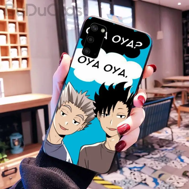 

Oya Oya Oya Haikyuu Phone Case for Samsung S20 plus Ultra S6 S7 edge S8 S9 plus S10 5G