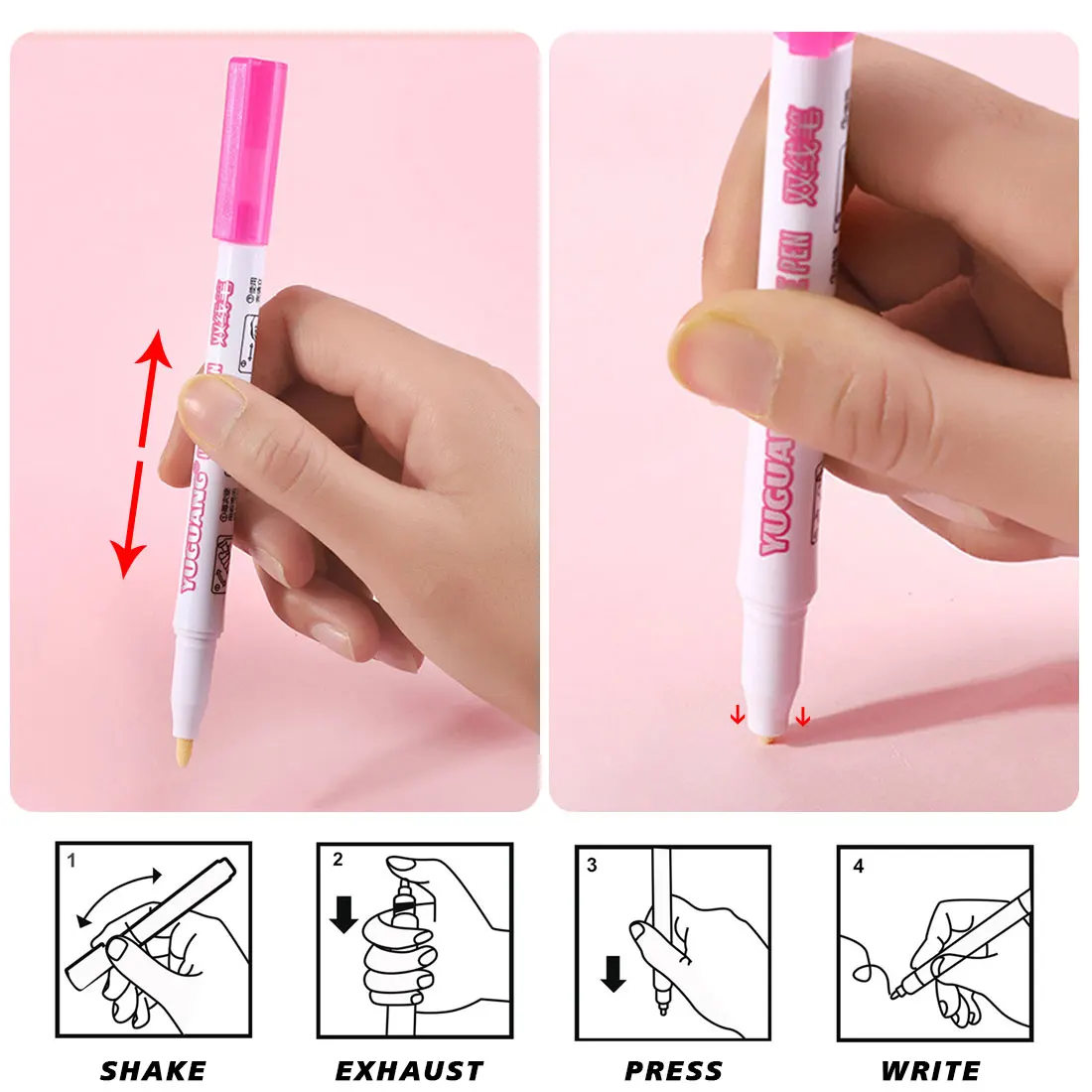 

8/12 Colors Sketching Markers Metallic Double Lines Markers for skating Manga Drawing Marker Pen for Scrapbooking Drawing Tool