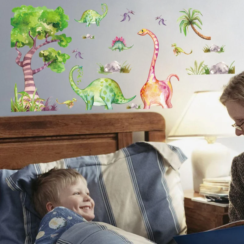 Мультяшные животные наклейки на стену для детской комнаты воздушный шар кролик